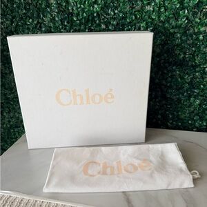 Chloé Branded White Dust Bag & Box Set